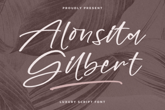 Alonsita Gilbert – Luxury Script Font