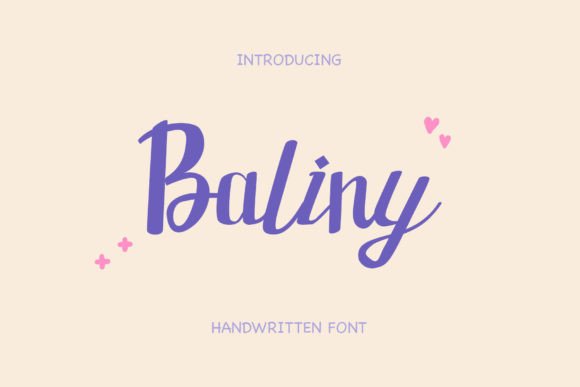 Baliny Font for Handmade Creations