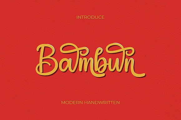 Bambun: A Script Handwritten Font for Campaigns