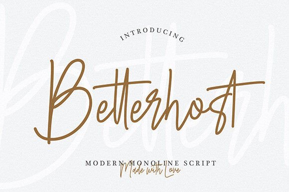 Betterhost Font for Business Branding
