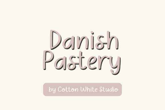 Danish Pastry Font for Elegant Branding