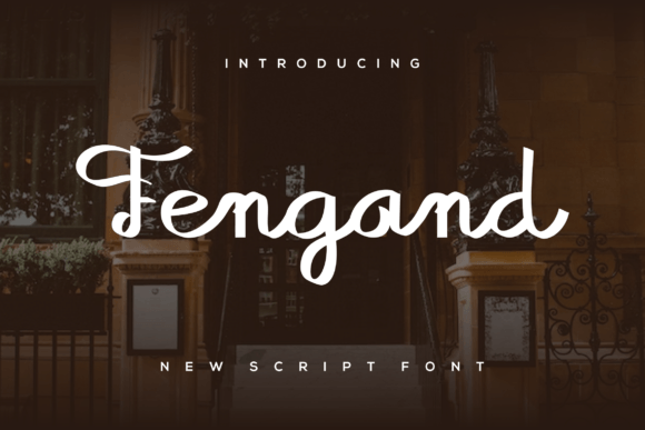 Fengand Font: Elegant Script for Editorial Design