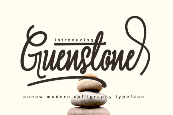 Guenstone: A Magical Script Font