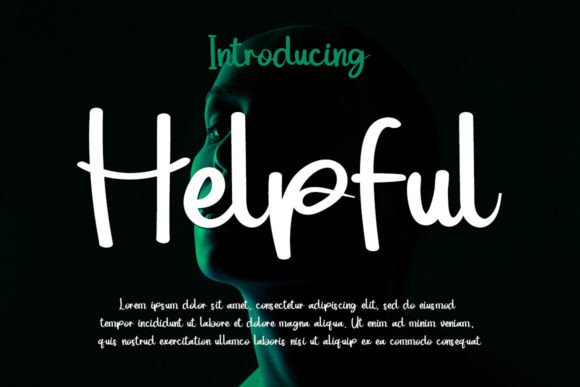 Helpfull: A Script Font for Elegant Design