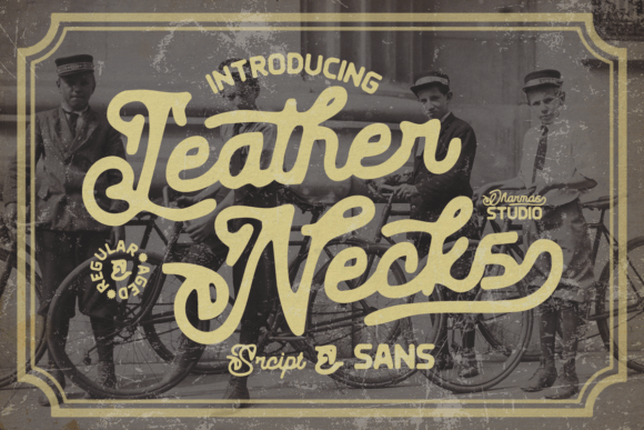 Leather Necks Font for Vintage Campaigns