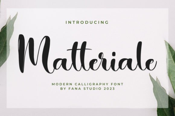 Matteriale Font Review