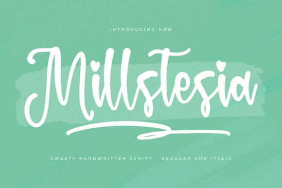 Millstesia: A Sweet Handwritten Font for Web Design