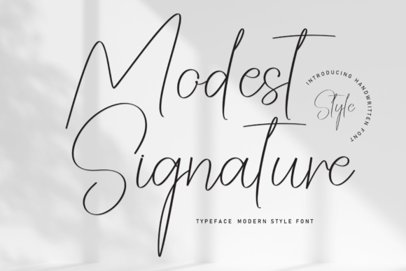 Modest Signature Font for Web Design