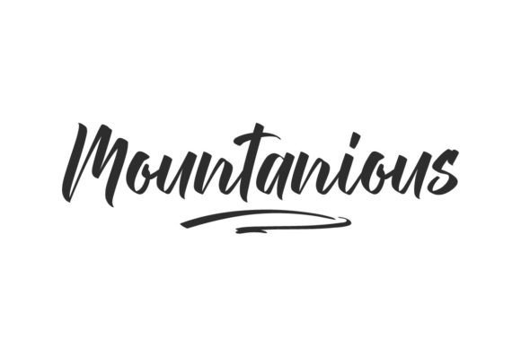 Mountanious Font for Elegant Design