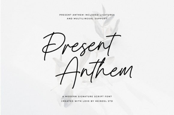 Present Anthem Font Review