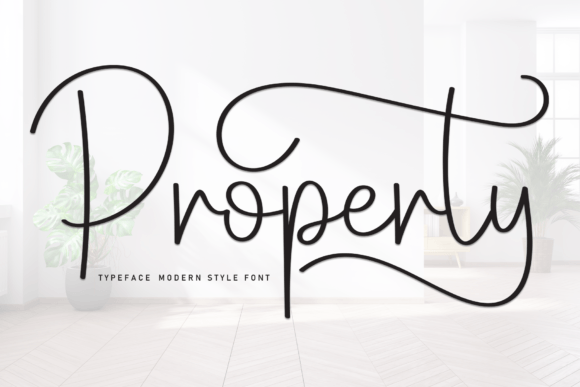 Property Font: Elegant Script for Editorial Design