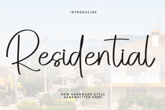 Residential Font: Elegant Script for Digital Design