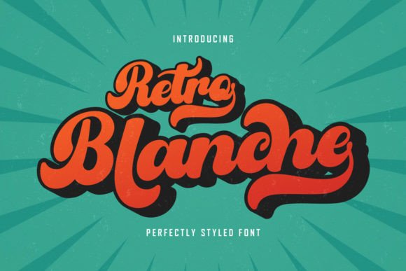 Retro Blanche Font Review