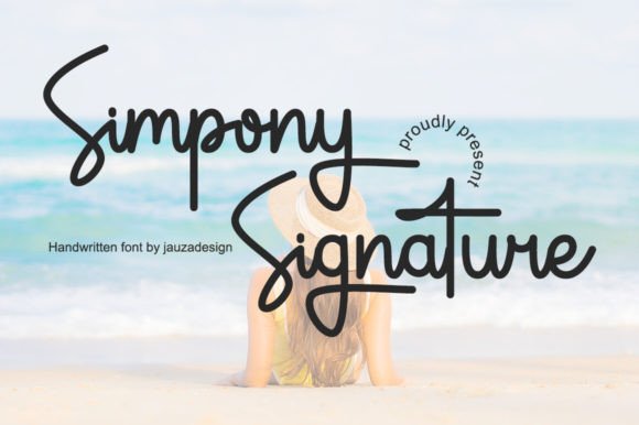 Simpony Signature Font