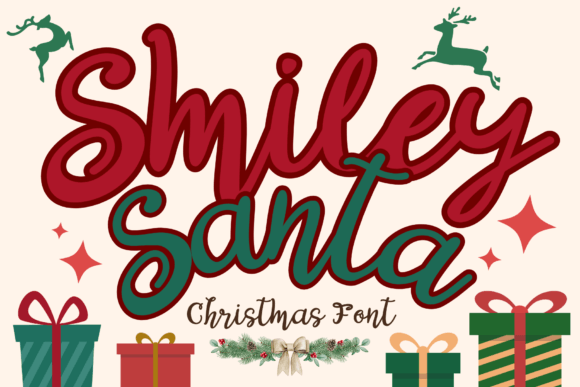 Smiley Santa Font for Creative Projects