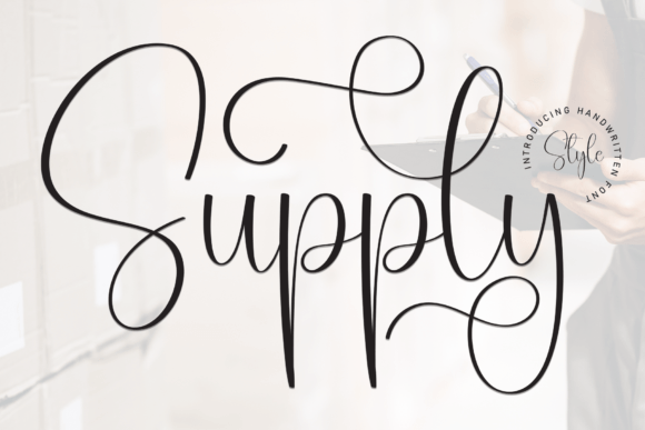 Supply Font for Editorial Design
