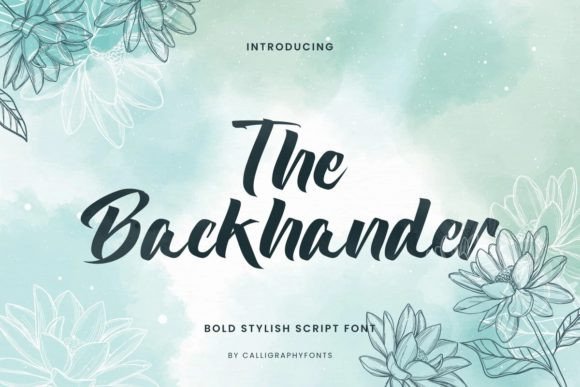 The Backhander Font for Elegant Branding